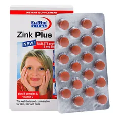 قرص زینک پلاس 15 میلی گرم یوروویتال | Eurho vital Zinc Plus Tablet 15mg