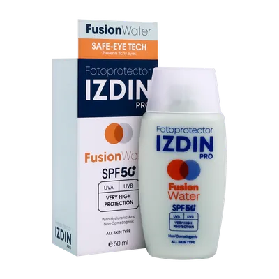 تصویر ضد آفتاب فیوژن واتر SPF 50 ایزدین پرو