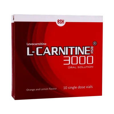 تصویر ویال خوراکی ال کارنیتین 3000 بی اس کی