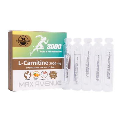 تصویر ویال خوراکی ال کارنیتین 3000 مکس اونیو 10 عددی