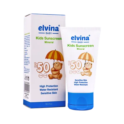 تصویر کرم ضد آفتاب کودک SPF 50 مینرال الوینا 50 میلی لیتری 