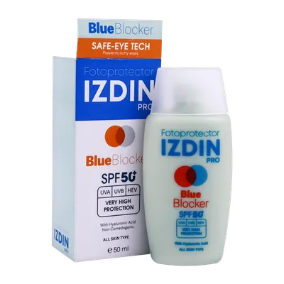 تصویر ضد آفتاب بلو بلاکر SPF 50 ایزدین پرو