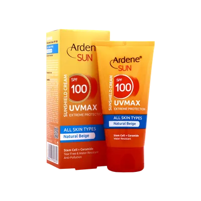 تصویر ضد آفتاب رنگی یو وی مکس SPF100 آردن