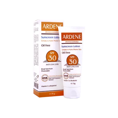 تصویر لوسیون ضد آفتاب فاقد چربی SPF 30 آردن پوست چرب و جوشدار