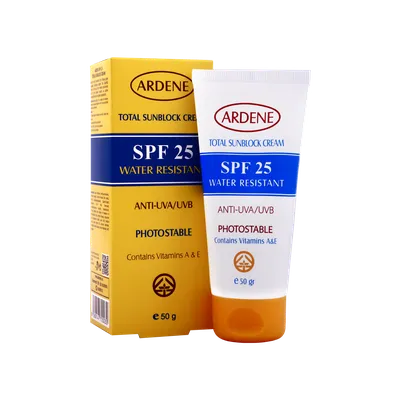 تصویر کرم ضد آفتاب مقاوم در برابر تعریق و شستشو SPF 25 آردن