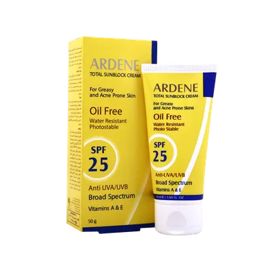 تصویر ضد آفتاب فاقد چربی SPF25 آردن پوست چرب