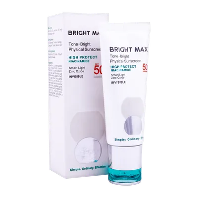 تصویر ضد آفتاب SPF 50 فیزیکال تن برایت برایت مکس 