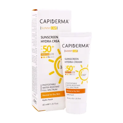تصویر کرم ضد آفتاب بی رنگ SPF 50 پوست نرمال تا خشک کپیدرما