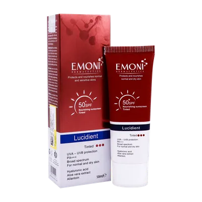 تصویر کرم ضد آفتاب SPF 50 لوسیدینت امونی پوست نرمال تا خشک 
