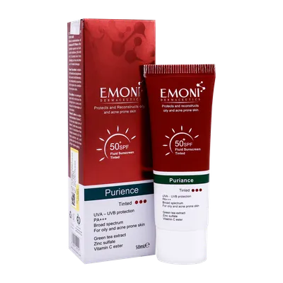 تصویر کرم ضد آفتاب SPF 50 پیورینس امونی پوست چرب و مستعد آکنه