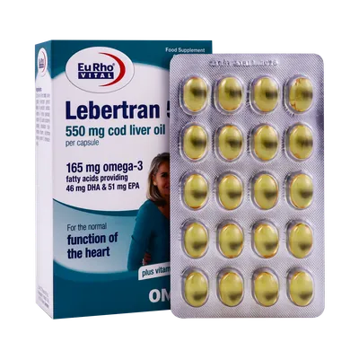 تصویر کپسول لبرترن 550 یوروویتال 60 عددی