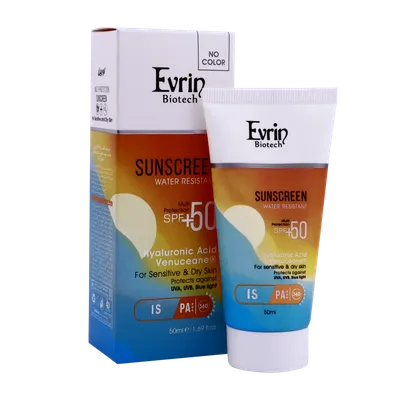 تصویر کرم ضد آفتاب بی رنگ SPF 50 اورین پوست خشک و حساس