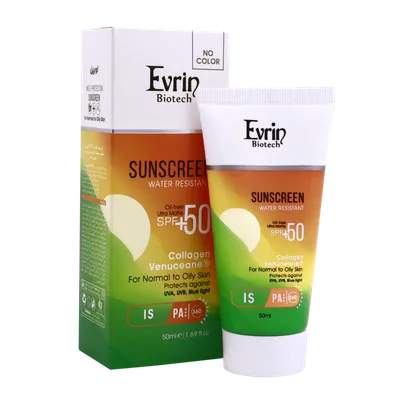 تصویر کرم ضد آفتاب بی رنگ SPF 50 اورین پوست معمولی و چرب