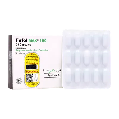 تصویر کپسول ففول مکس 100 اینترافارم 30 عددی
