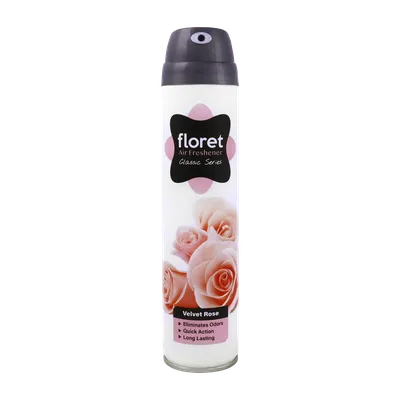 تصویر اسپری خوشبو کننده هوا فلورت Velvet Rose سری کلاسیک