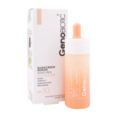 تصویر سرم ضد آفتاب صورت و گردن SPF 30 ژنوبایوتیک سانوژن