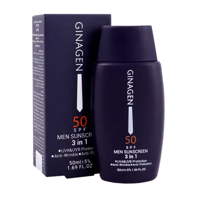 تصویر کرم ضد آفتاب 3 در 1 SPF50 مردانه ژیناژن 