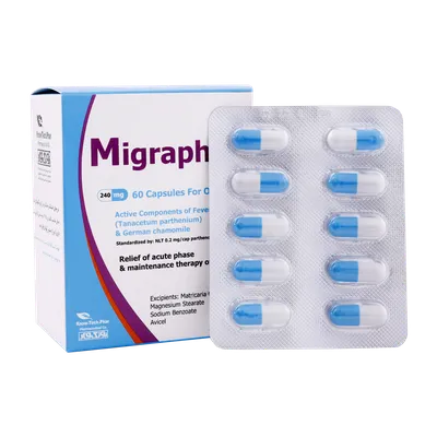 تصویر کپسول میگرافار نوتک فار 60 عددی