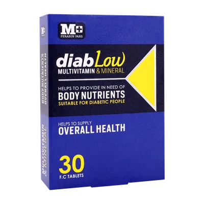 تصویر قرص مولتی ویتامین دیاب لو ام پلاس افراد دیابتی 30 عددی