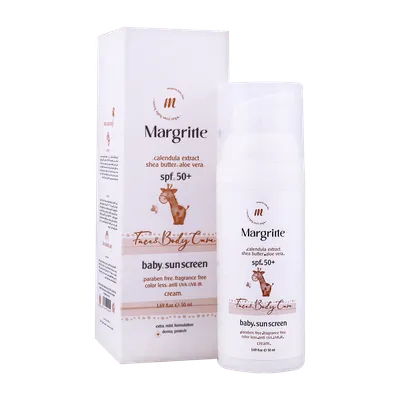 تصویر کرم ضد آفتاب کودک SPF 50 مارگریت 50 میلی لیتر 