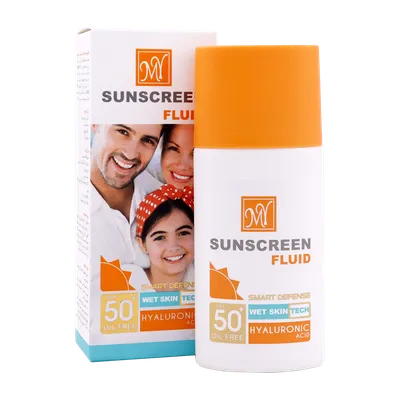 تصویر ضد آفتاب فلوئید SPF50 اسمارت دیفنس مای