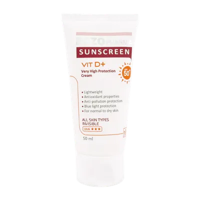تصویر کرم ضد آفتاب بی رنگ SPF50 اگزوفارما مای ۵۰ میلی لیتری
