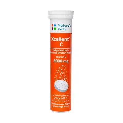 تصویر قرص جوشان اکسلنت C 2000 نیچرز پلنتی