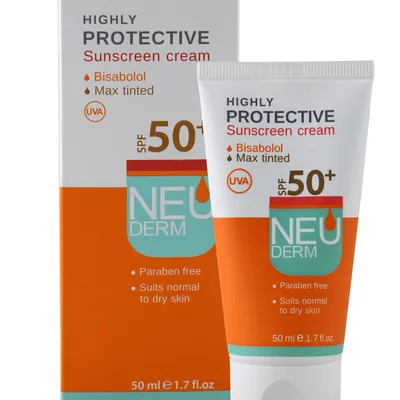 تصویر کرم ضد آفتاب هایلی پروتکتیو SPF 50 نئودرم پوست خشک و معمولی