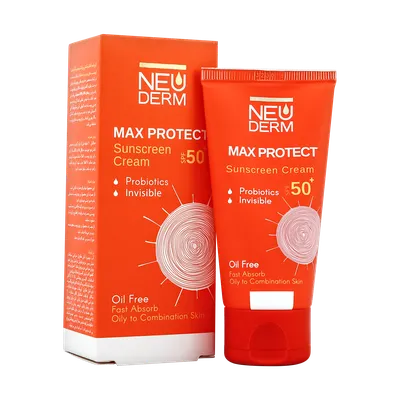 تصویر کرم ضد آفتاب مکس پروتکت SPF50 نئودرم پوست چرب و مختلط 