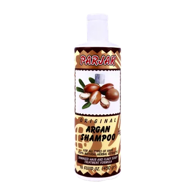 تصویر شامپو روغن آرگان پرژک موهای خشک و آسیب دیده 450 گرمی