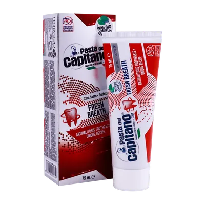 تصویر خمیردندان ضد بوی بد دهان نعنایی Fresh Breath پاستا دل کاپیتانو