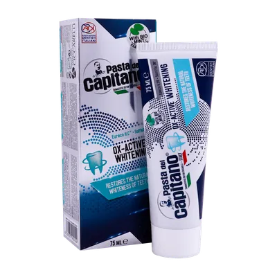 تصویر خمیر دندان سفید کننده نعنایی OX Active Whitening پاستا دل کاپیتانو