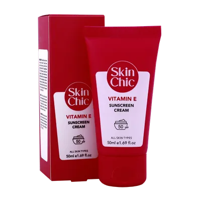 تصویر کرم ضد آفتاب ویتامین ای SPF 50 اسکین شیک 50 میلی لیتری