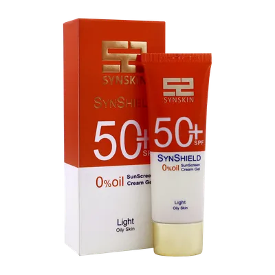تصویر کرم ژل ضد آفتاب رنگی SPF50 ساین شیلد ساین اسکین