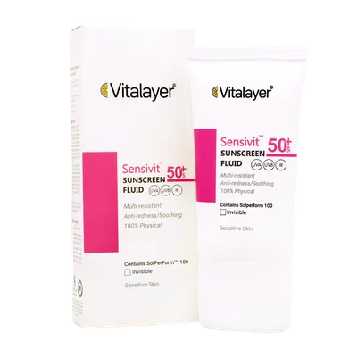 تصویر فلوئید ضد آفتاب SPF50 سنسی ویت ویتالیر