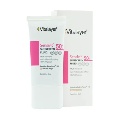 تصویر فلوئید ضد آفتاب SPF50 سنسی ویت ویتالیر 50 میلی لیتری