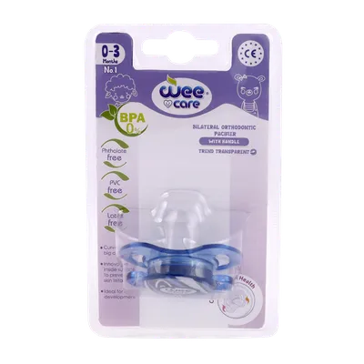 تصویر پستانک دو طرفه ارتودنسی تا 3 ماهگی وی کر کد P144