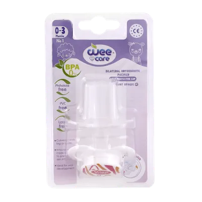 تصویر پستانک دو طرفه ارتودنسی تا 3 ماهگی وی کر کد P146
