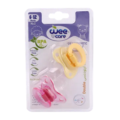 تصویر پستانک ارتودنسی دوقلوی از 6 تا 12 ماهگی وی کر کد P132