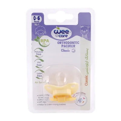 تصویر پستانک ارتودنسی کلاسیک ساده تا 6 ماهگی وی کر کد P118