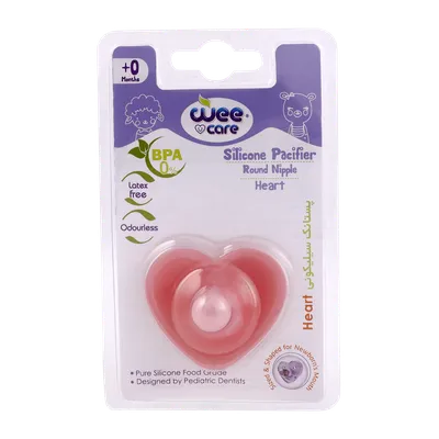 تصویر پستانک سیلیکونی Heart از بدو تولد وی کر کد P130