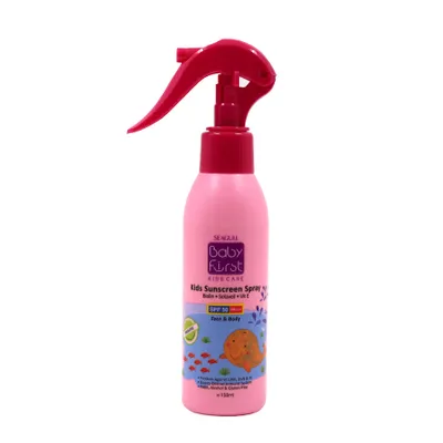 تصویر اسپری ضد آفتاب کودک SPF 50 بیبی فرست دخترانه 150 میلی لیتری