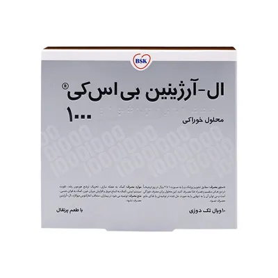 تصویر محلول خوراکی ال‌ آرژینین 1000 بی اس کی