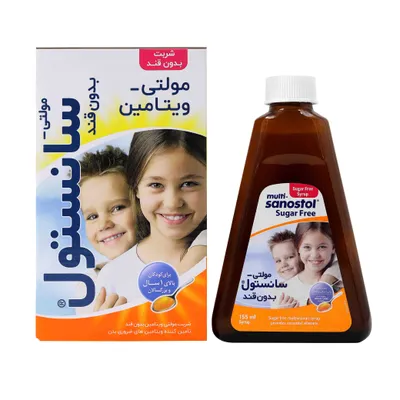 تصویر شربت مولتی ویتامین بدون قند سانستول