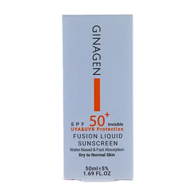 تصویر ضد آفتاب پوست خشک و نرمال SPF 50 ژیناژن