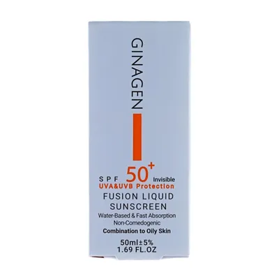 تصویر ضد آفتاب پوست چرب و مختلط SPF 50 ژیناژن