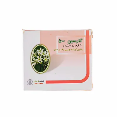 تصویر قرص روکش دار گارسین 500 گل دارو 30 عددی