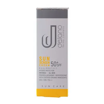 تصویر کرم ضد آفتاب بی رنگ SPF 50 دلانو