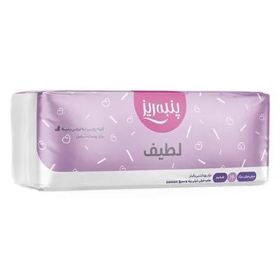 تصویر نوار بهداشتی بالدار لطیف خیلی خیلی بزرگ پنبه ریز