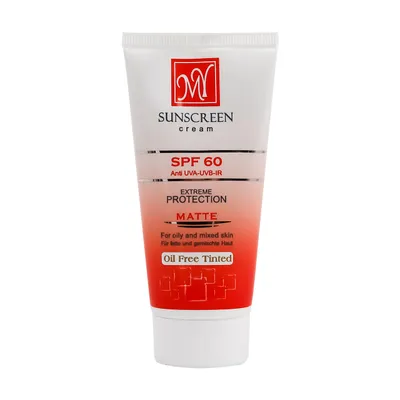 تصویر کرم ضد آفتاب کرم پودری رنگی فاقد چربی SPF 60 پوست چرب و مختلط مای